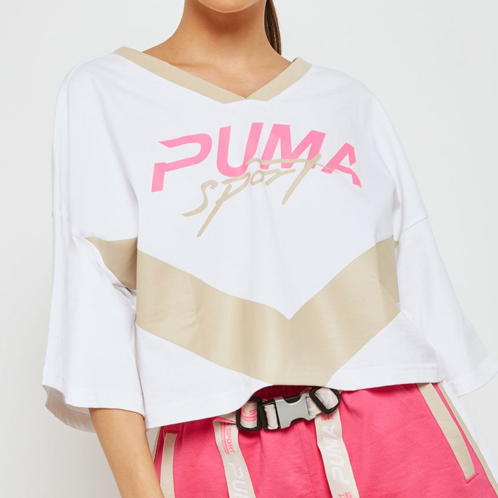 Puma Xtreme Cropped V-Neck T-Shirt